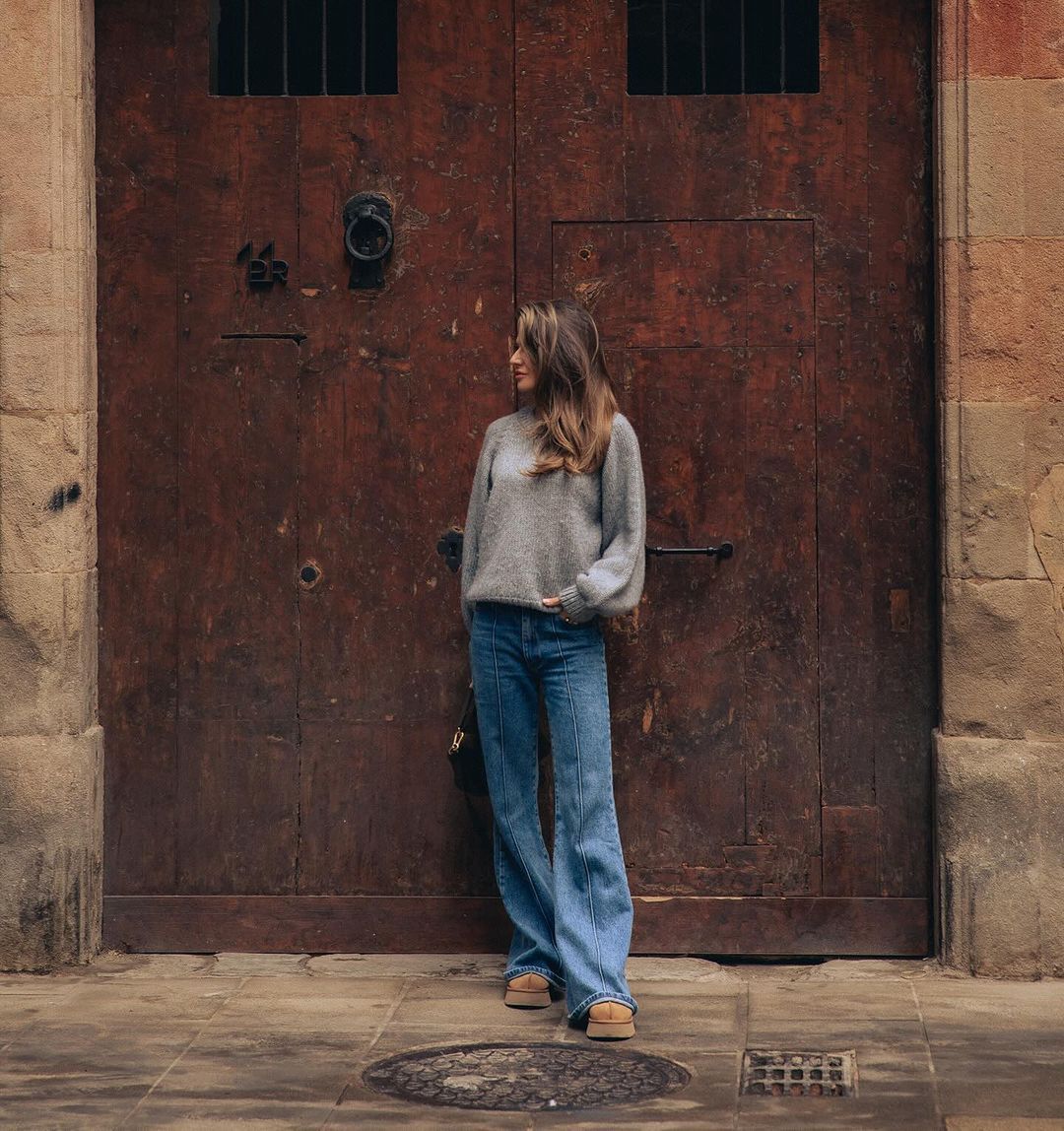 Anna Lewandowska w modnych jeansach ze szwem