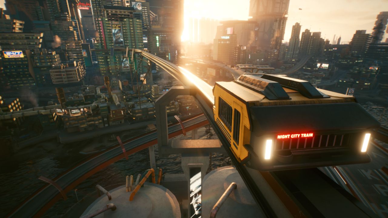 W Cyberpunk 2077 pojawiło się metro. To jednak zasługa moderów - Cyberpunk 2077 - mod Metro System