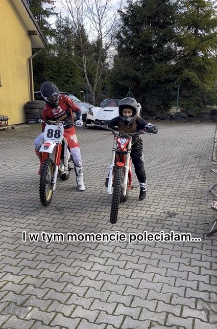Ewelina Lisowska miała wypadek na motorze