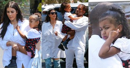 Kanye, Kim i North idą do kina "cali na biało" (ZDJĘCIA)