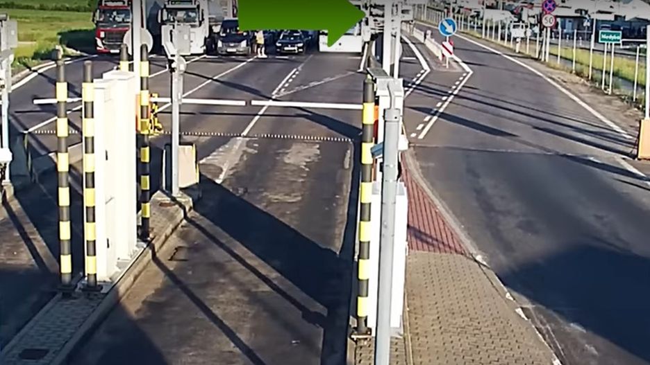 Pijany wtargnął na przejście graniczne