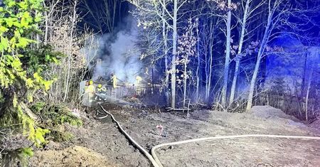 Tragiczny pożar domu w Suchowoli. W środku znaleziono ciało