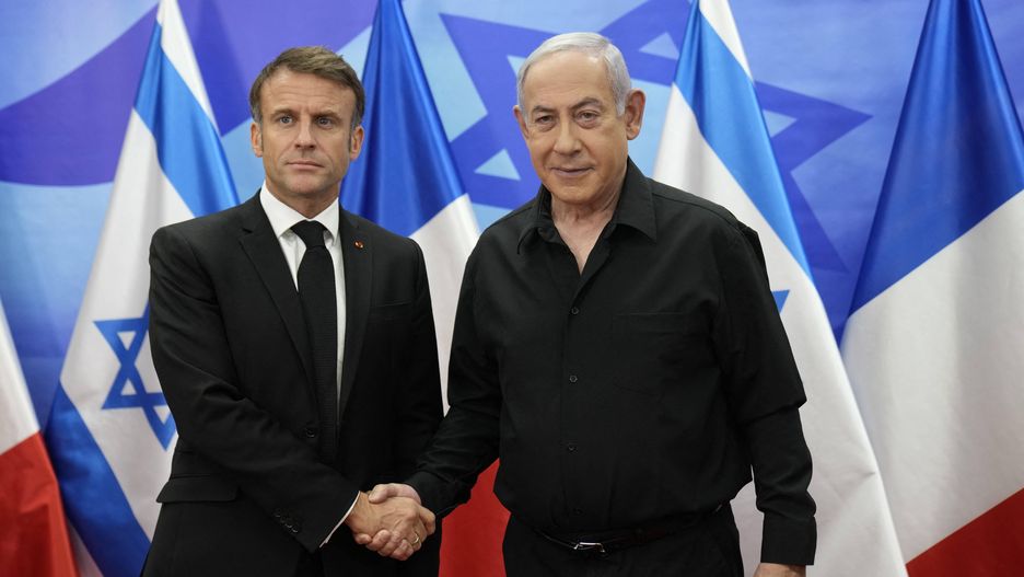 Macron Meets With Netanyahu - Jerusalem
Ena Christophe/Pool/ABACA
Israeli Palestinian Conflict, Netanyahou, Netanyahou Benyamin, Netanyahu Benjamin, Netanyahu Binyamin