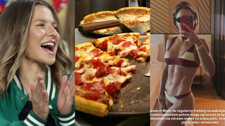 Anna Lewandowska zjadła pizzę, lody i wypiła drinka na wakacjach w Turcji