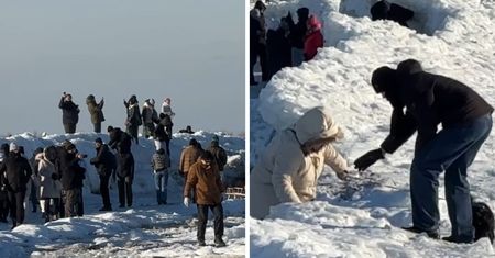 "Lodowe tsunami" nad Bałtykiem. Spacerowicze gubią rozsądek