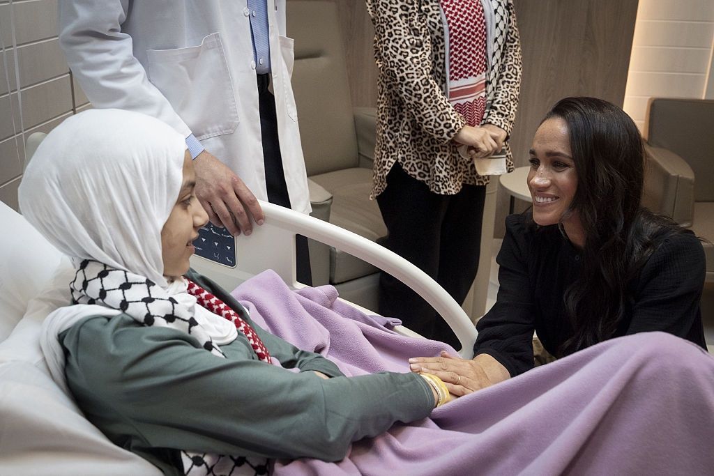 Książę Harry i Meghan Markle w szpitalu w Ammanie