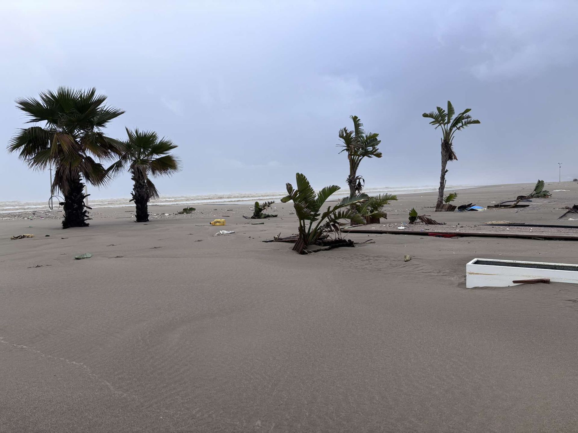 Na Sycylii zniszczenia spowodowane przez huragan widać na każdym kroku