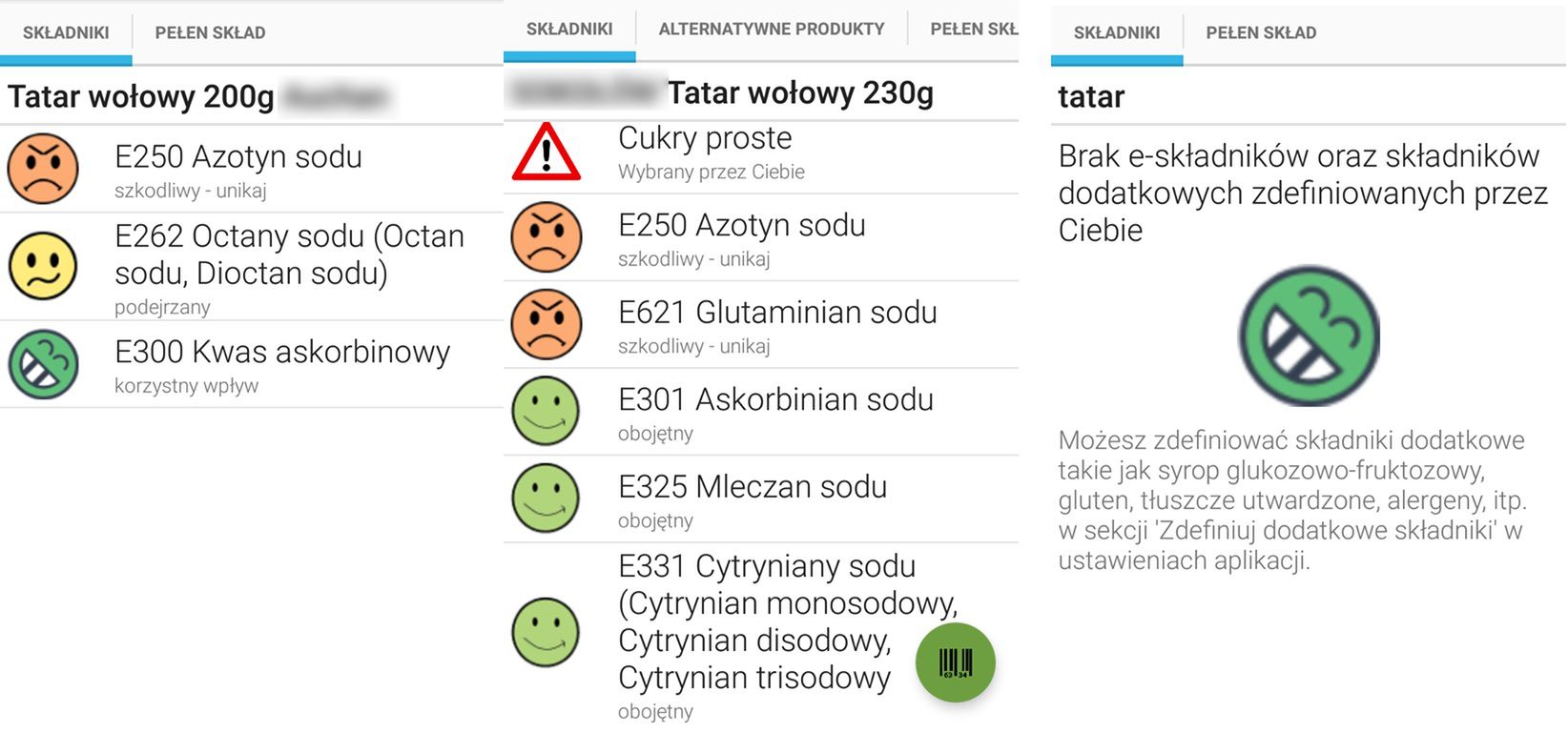 Skład mięsa został sprawdzony za pomocą aplikacji na telefon