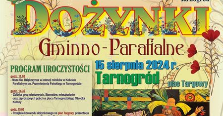 Dożynki w Tarnogrodzie 2024. Gwiazdami imprezy Łobuzy i Veegas. Zobacz godzinowy program