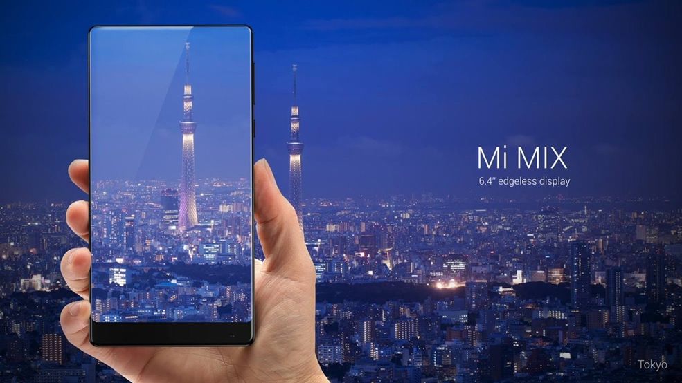 Obudowa smartfona Xiaomi Mi MIX wypełnia 91,3 proc. przedniego panelu