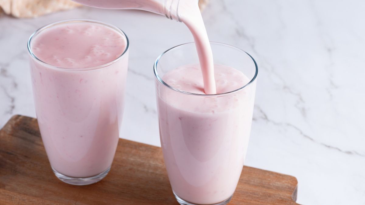 Maślanka z truskawkami