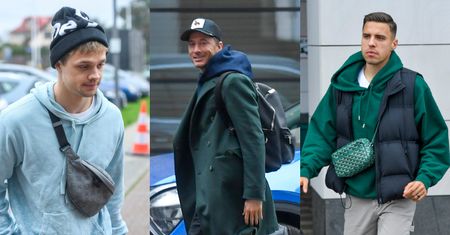 Piłkarze przybywają na zgrupowanie: Robert Lewandowski z torbą Louis Vuitton, Jan Bednarek z nerką za ponad 9 tysięcy, skromny Bartosz Bereszyński (ZDJĘCIA)