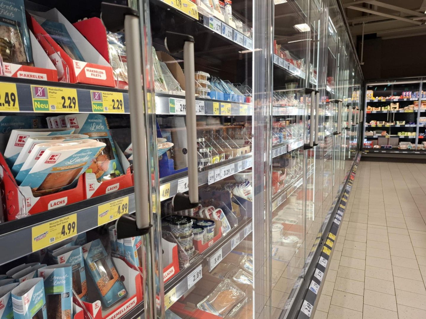 Oto ceny produktów w sklepie Kaufland w Berlinie.
