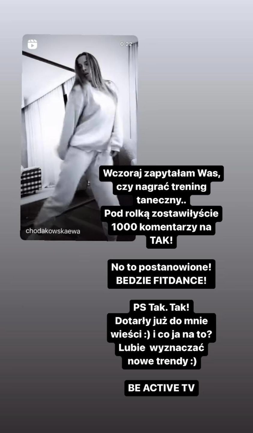 Instagramowy profil Ewy Chodakowskiej