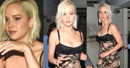 Biust Jennifer Lawrence w Londynie (ZDJĘCIA)