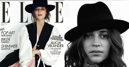 Skromna Alicia Vikander w sesji dla Elle
