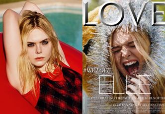 "Grunge'owa" Elle Fanning w "LOVE magazine"