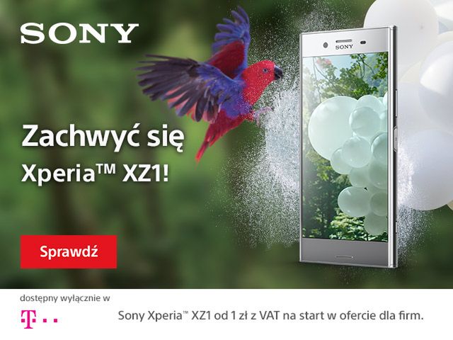 T-Mobile oferuje smartfon Xperia™ XZ1 od 1zł!