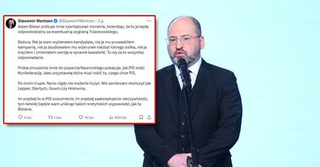 Bielan przeprasza Mentzena. "Przepraszam go za to"