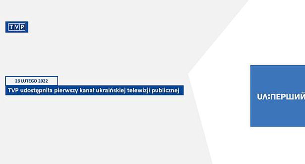 Ukraińska telewizja publiczna udostępniana przez TVP. „Przełamujemy dezinformację”