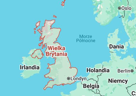 Mapa Wielkiej Brytanii