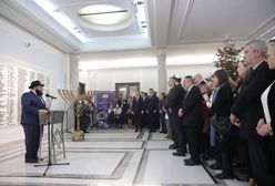 Zapalono świece chanukowe w Sejmie. "To jest prawdziwa twarz Polski"