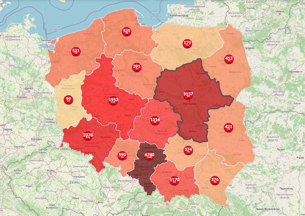 Koronawirus. W Polsce prawie 21 tys. zakażeń, na świecie 5,2 miliona [MAPA]