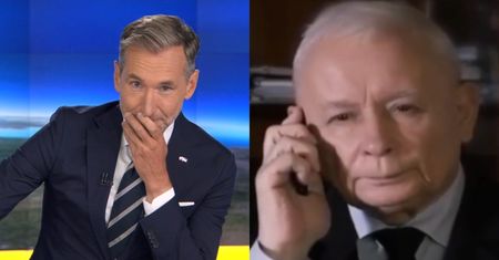 Zaskakujące sceny w "Faktach" TVN-u: WYŚMIANO nagranie z Jarosławem Kaczyńskim, potem uderzył w niego Piotr Kraśko. Gorzkie słowa