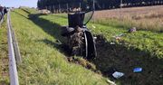 Dąbek: Dachowanie na trasie S7. Trzy osoby ranne