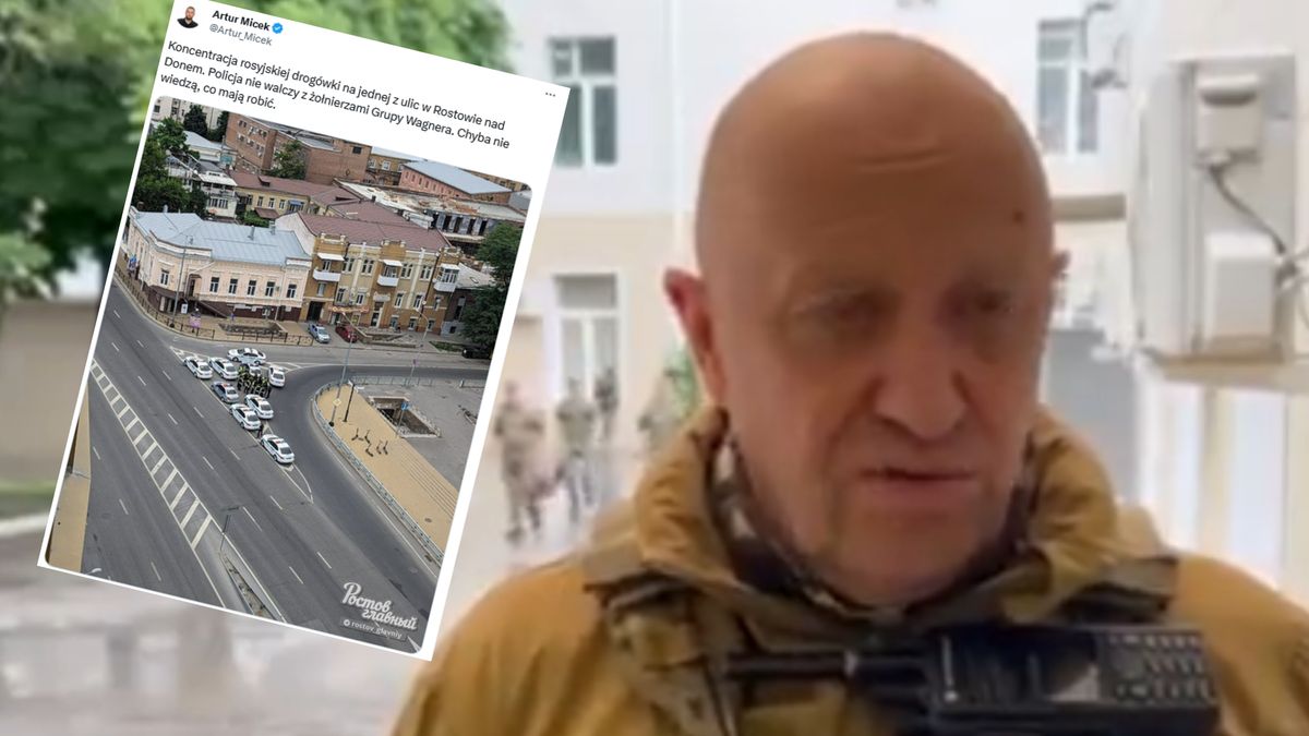 Szef Grupy Wagnera rozpoczął wojskowy bunt w Rosji