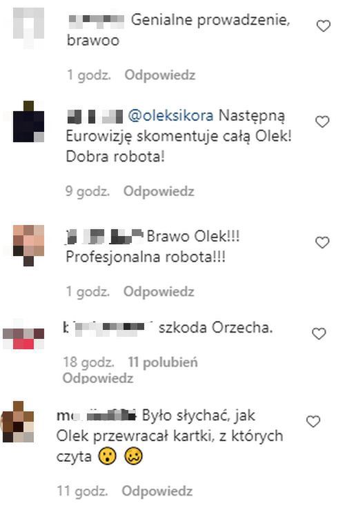 komentarze fanów po pierwszym półfinale Eurowizji