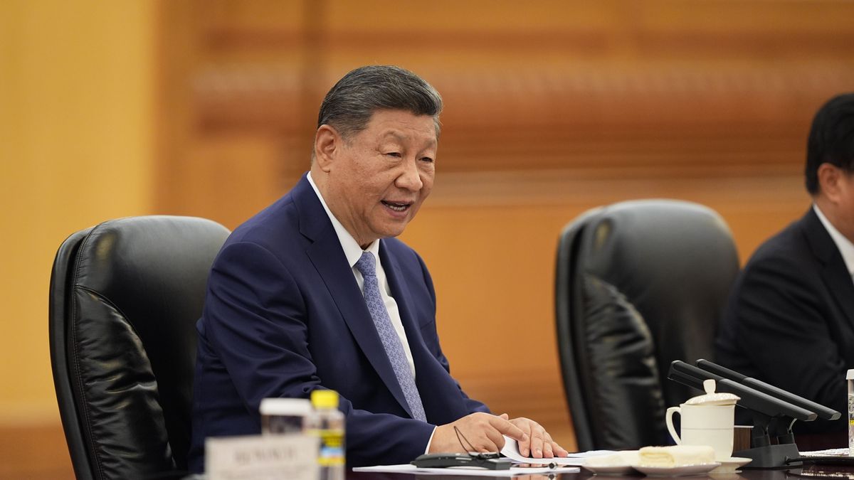 President Xi Meets Global Leaders' Attending the Women's Summit
BEIJING, CHINA - OCTOBER 14:  Chinese President Xi Jinping speaks during a meeting with Sri Lanka's Prime Minister Harini Amarasuriya at the Great Hall of the People on October 14, 2025 in Beijing, China. (Photo by Ichiro Banno - Pool/Getty Images)
Pool