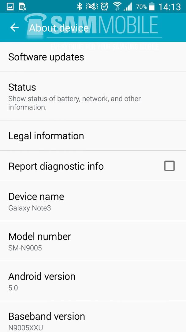 Galaxy Note 3 z Androidem 5.0 Lollipop na wideo 9
