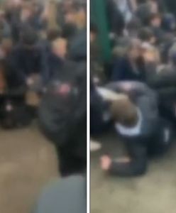 Uczniowie angielskiej szkoły "miażdżeni" przy bramie