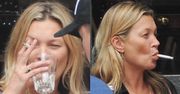 Kate Moss bez makijażu i z papierosem w ustach! (ZDJĘCIA)