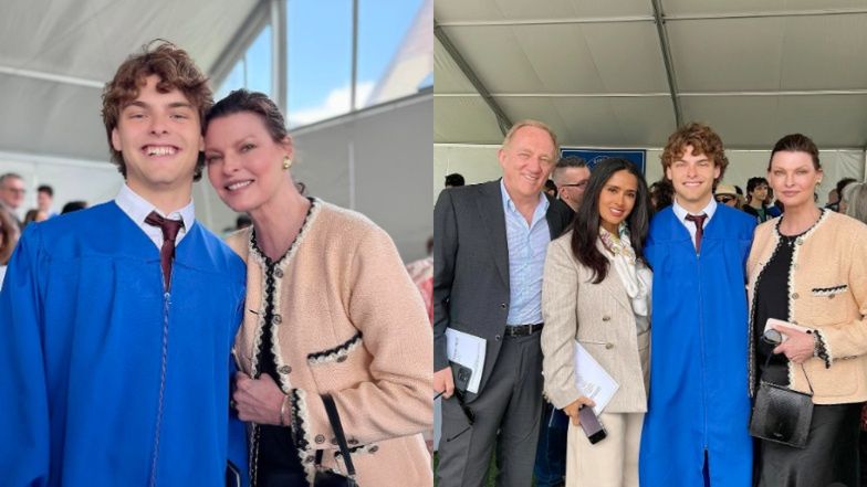 Linda Evangelista świętuje ukończenie szkoły przez syna