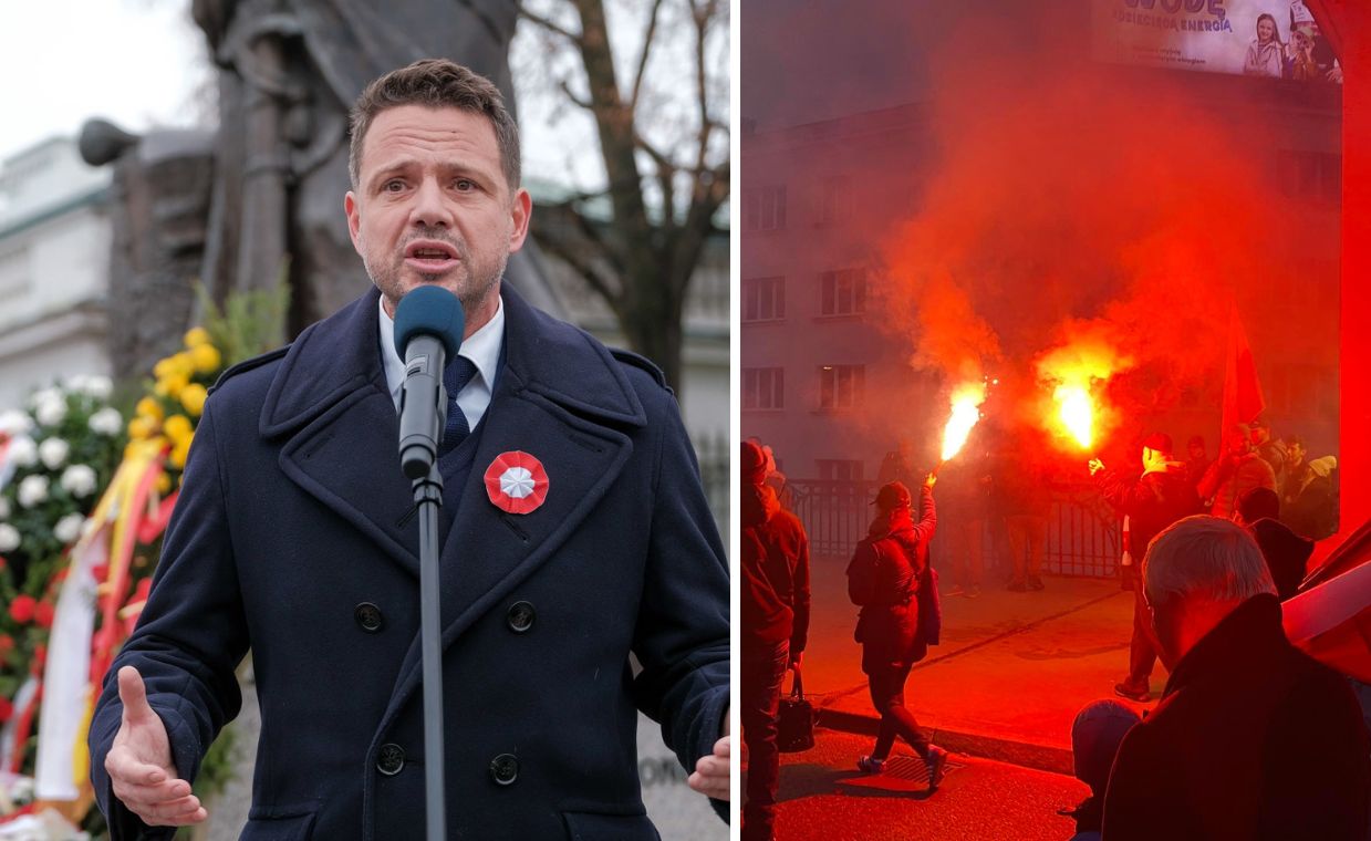 "Niepokojące". Trzaskowski mówi, co się stało na Marszu Niepodległości