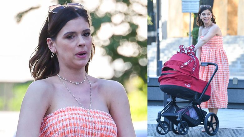 Klaudia Halejcio na lodach z rodziną i przyjaciółmi