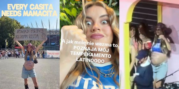 Ciężarna Rosaliiaaa robiła co mogła, żeby być w La Casita na koncercie Bad Bunny'ego i dopięła swego. Waleczność godna podziwu? (WIDEO)