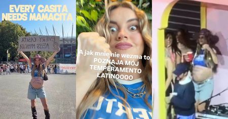 Ciężarna Rosaliiaaa robiła co mogła, żeby być w La Casita na koncercie Bad Bunny'ego i dopięła swego. Waleczność godna podziwu? (WIDEO)