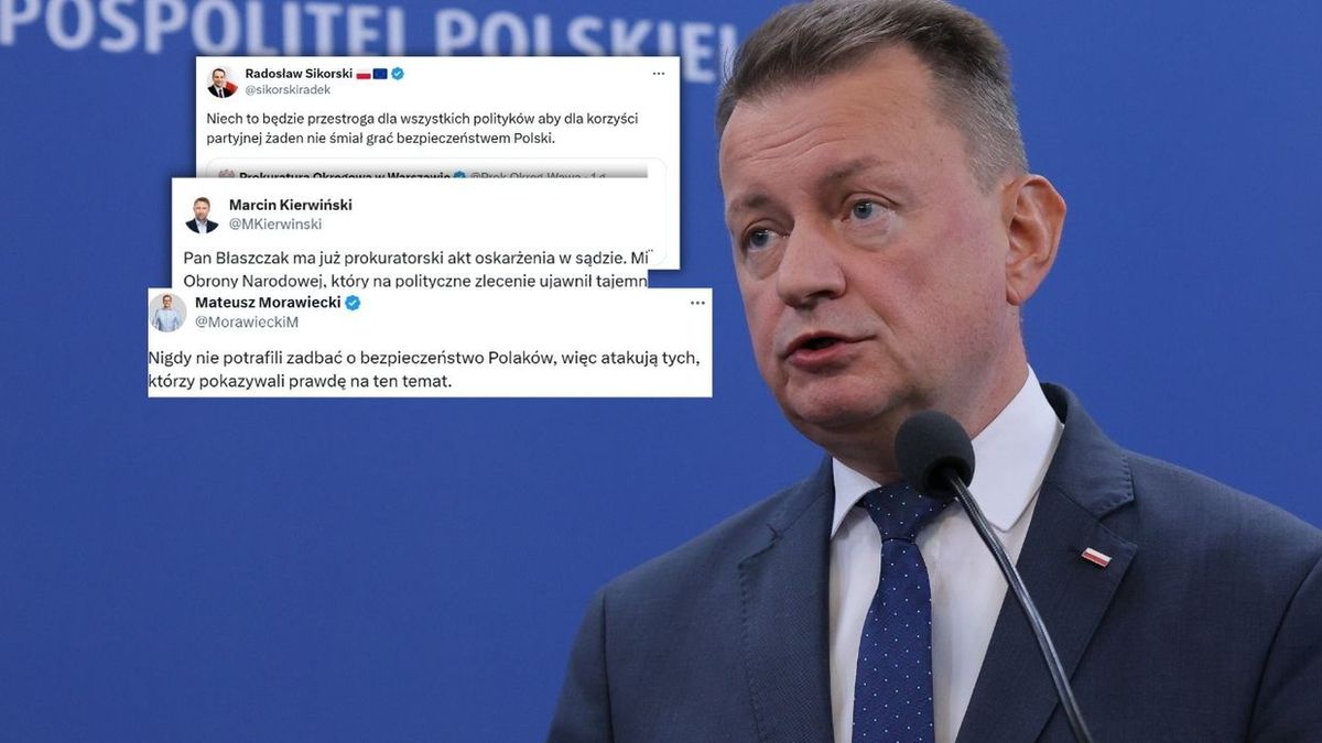 Akt oskarżenia ws. Błaszczaka. Fala komentarzy w sieci