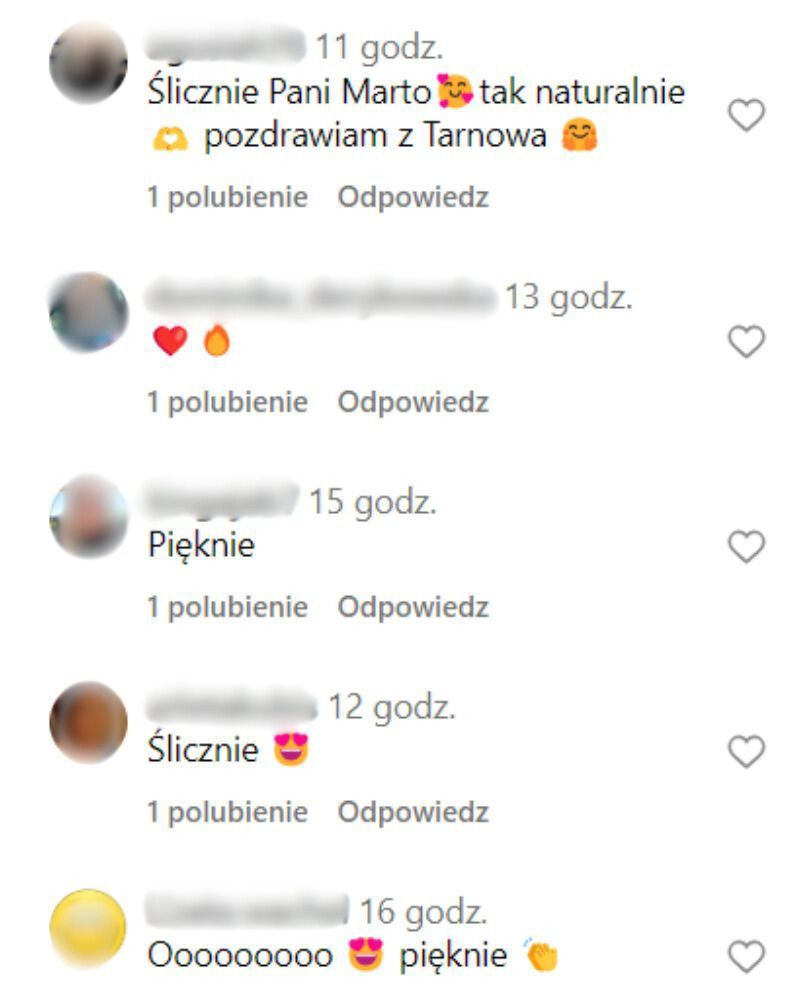 Komplementy pod publikacją aktorki 