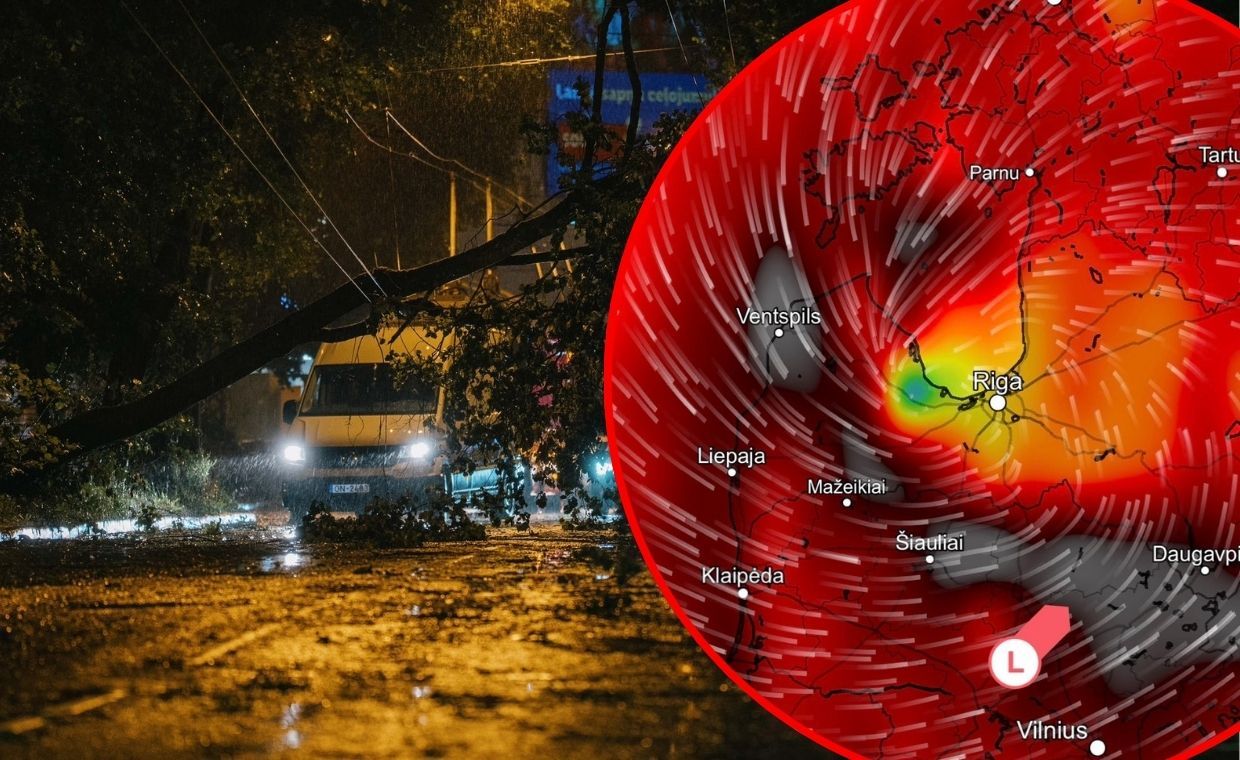 Setki tysięcy domów bez prądu. Żywioł spustoszył Litwę i Łotwę