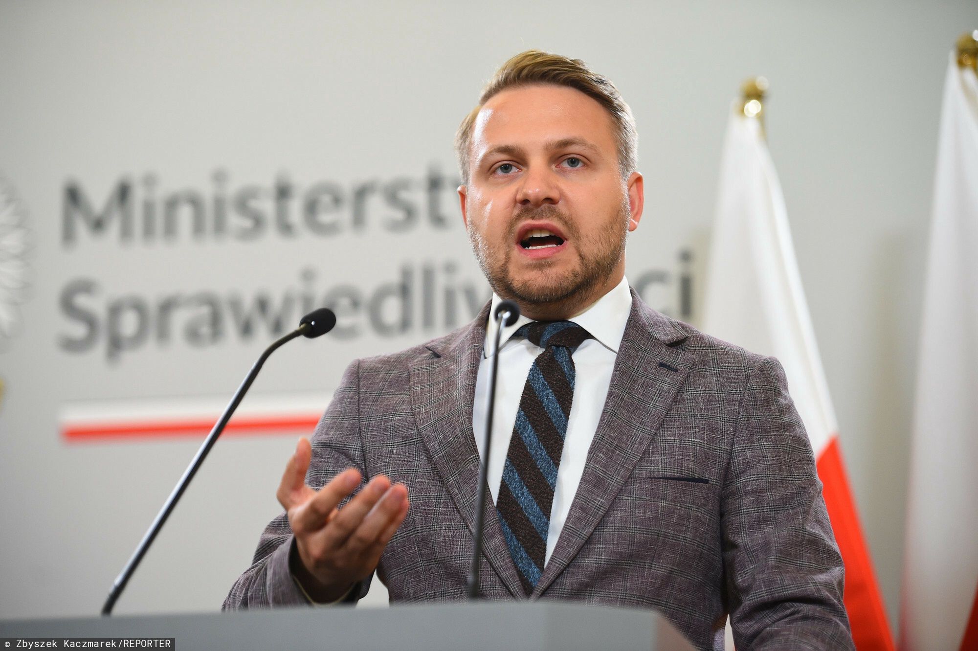 Konferencja w Ministerstwie Sprawiedliwo?ci
09.05.2023 Warszawa Konferencja w Ministerstwie Sprawiedliwosci
fot. Zbyszek Kaczmarek/REPORTER
n/z: Jacek Ozdoba
Zbyszek Kaczmarek/REPORTER
