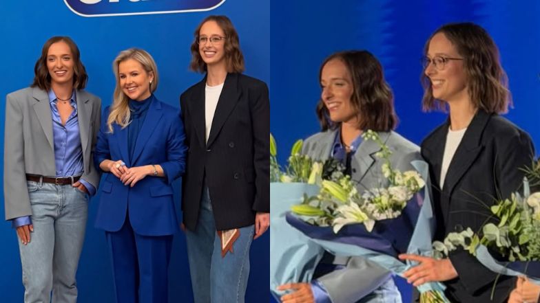 Rzadki widok. Iga Świątek pozuje z siostrą na evencie