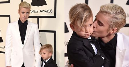 Justin Bieber pokazał brata na gali Grammy! Podobny? (ZDJĘCIA)