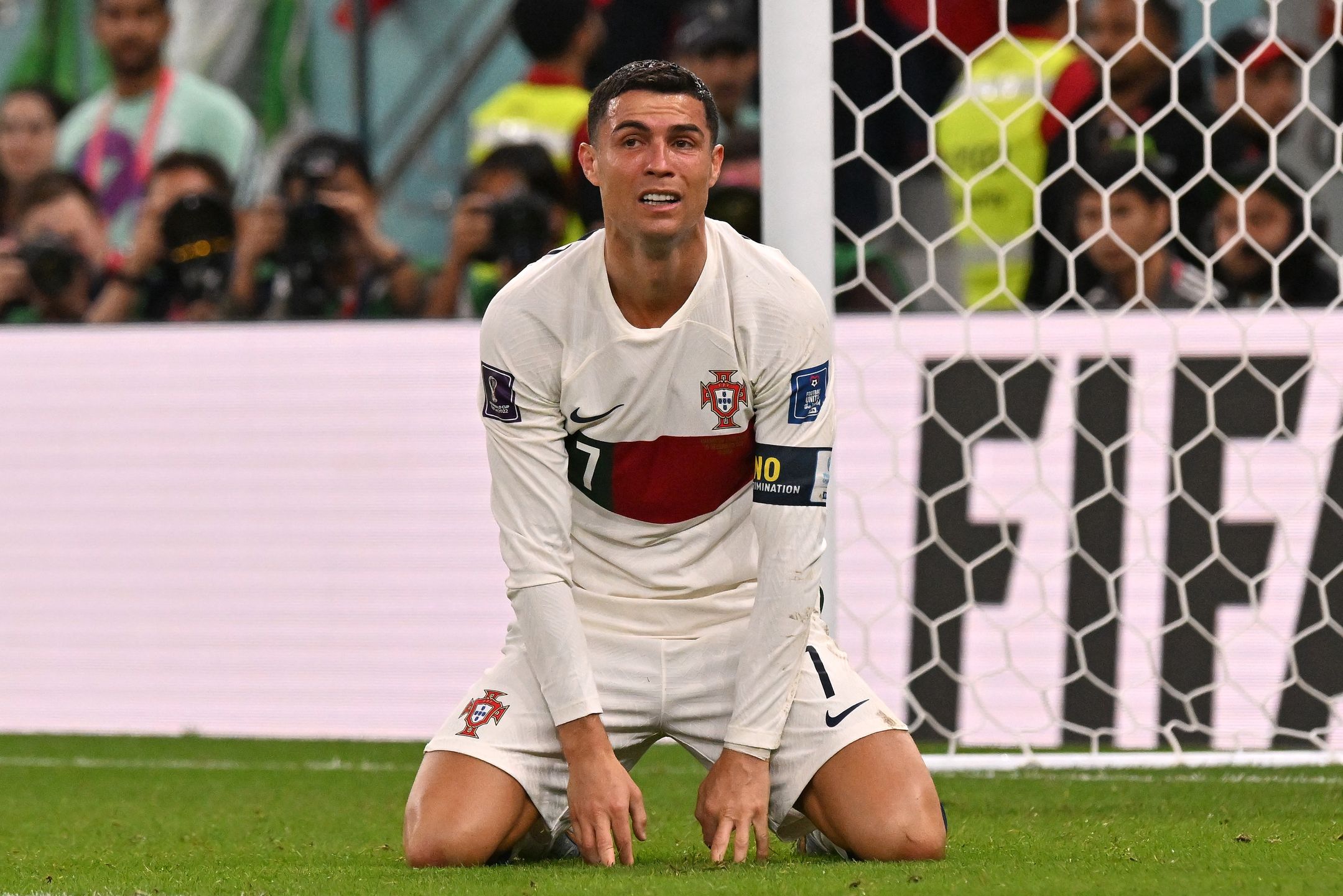 Cristiano Ronaldo płacze po odpadnięciu Portugalii z mundialu