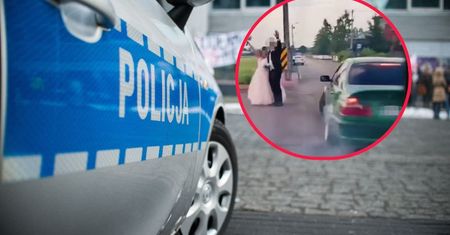 Kierowca BMW kręcił bączki wokół pary młodej. Kolosalny mandat