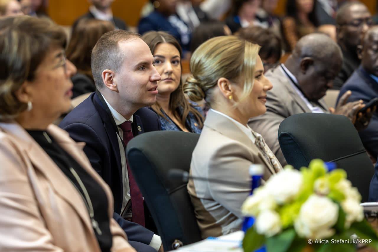 Marta Nawrocka i Adam Andruszkiewicz w Departamencie Stanu USA