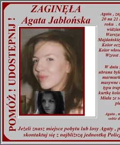 Zaginęła Agata Jabłońska